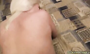 Blonde MILF Step-Mom Paris Rose Gives POV Blowjob and Creampie