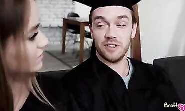 Kenzie Madison Gets Fucked by Her Stepbrother on Graduation Day