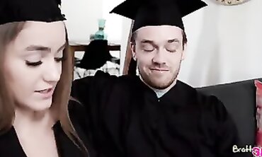 Kenzie Madison Gets Fucked by Her Stepbrother on Graduation Day