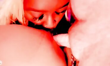 Ebony BFFs Share a Cock in a Wild Threesome