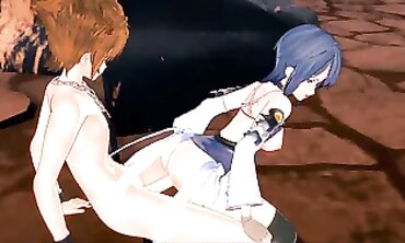 Sora Gets Wood BJ'd by Aqua in Kingdom