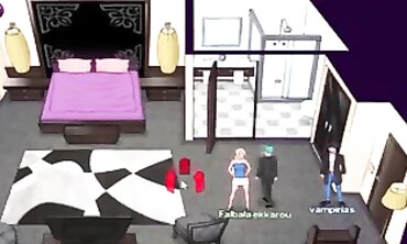 Falbala Vampirias Sekkarou Gets Rough Gangbang and Anal at the Club