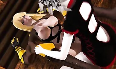 RWBY Futanari: Salem and Yang in 3D Hardcore Action