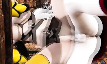 RWBY Futanari: Salem and Yang in 3D Hardcore Action