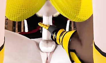 RWBY Futanari: Salem and Yang in 3D Hardcore Action