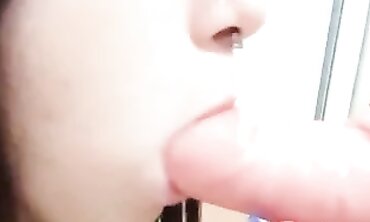 Brunette Beauty Beauty Showcases Her Blowjob Skills