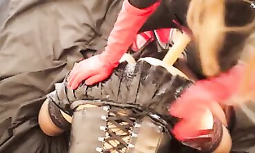 Russian Babe Pegs Sissy Curwa in Anal and Oral