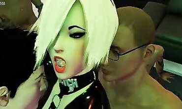 Matrix Group Drill: Breezies 4 Vinyl Interracial Gangbang