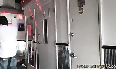 Melody Parker Takes Massive African Gloryhole Cock