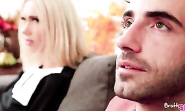 Thanksgiving Foursome - Sharing Stepsister's Friend For Some Holiday Fun
