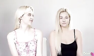 Step Sister In-Law Surprised By Dad And His Friend