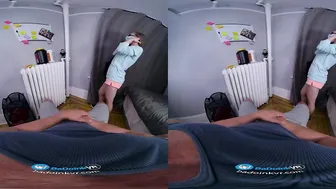 POV: Skinny Blonde Keira Kova Gets Examined by Her College Buddy
