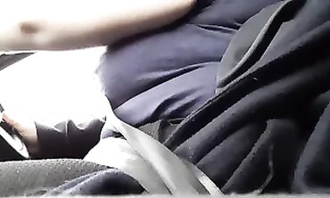 Redhead BBW Masturbates Outdoors Near Her Vehicle in Groningen