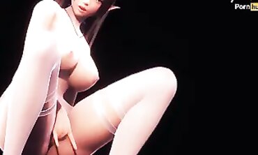 3D Elf Breezy Enjoys Multiple Climaxes