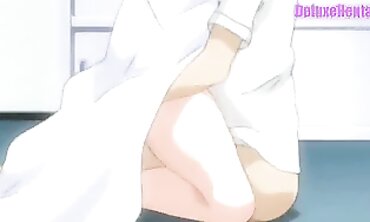 Uncensored Anime: Busty Nurse Gets Creampie at College Clinic