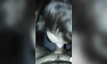 3rd Round of the Night: Busty MILF Blowjob and Cum Swallowing