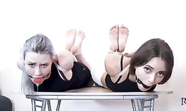 Bondage Babe Astrid Ljungqvist Fucked Hard By Two Hunks - PornPros