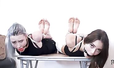 Bondage Babe Astrid Ljungqvist Fucked Hard By Two Hunks - PornPros