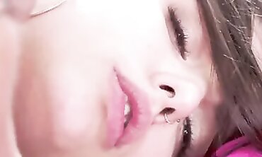 Tushy Brunette Masturbates Then Takes Deep Throat Blowjob
