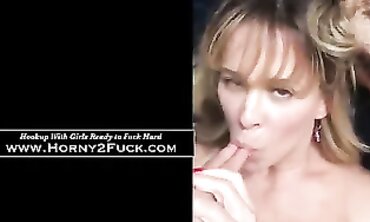 Cherie Deville Takes a Deep Throat and Swallows Cum