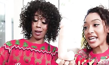African Step-Mom & Step-Daughter Threesome with Misty Stone & Sarah Lace