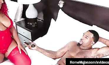 Rome Major Blacked Thick Redhead With Massive Ebony Ass