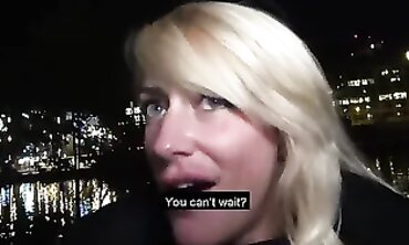 Tattoed Babe with Light Hair Gives Epic Blowjob & Rides Big Dick in POV