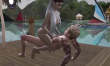 Ariana Grande Gets Roughed Up by Justin Bieber on the Beach