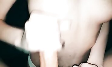 POV: Petite Stepsister Finger Fucks My Dick
