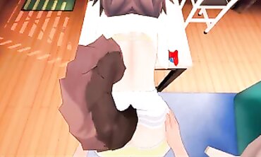 Hololive Xmas Special #2: Naughty Elf Girl Rides Santa's Lap in Virtual Reality