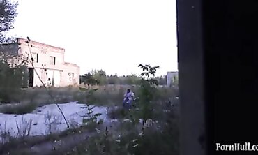 BBW Amateur Masturbates Outside In Public