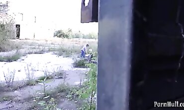 BBW Amateur Masturbates Outside In Public