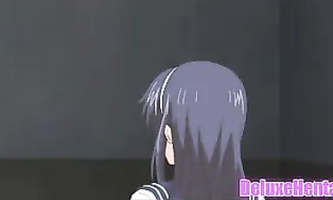 Uncensored Anime college girl Gets Humped