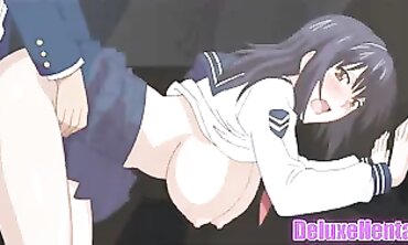 Uncensored Anime college girl Gets Humped