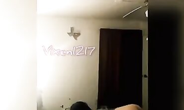 Vixen1217 Gets Spitroasted by Husband and a Black Stud