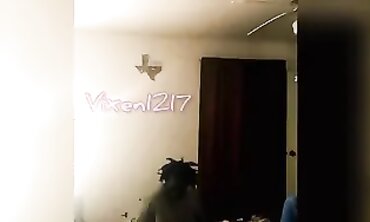 Vixen1217 Gets Spitroasted by Husband and a Black Stud