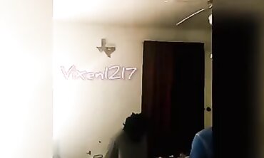 Vixen1217 Gets Spitroasted by Husband and a Black Stud