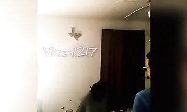 Vixen1217 Gets Spitroasted by Husband and a Black Stud
