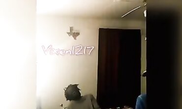 Vixen1217 Gets Spitroasted by Husband and a Black Stud