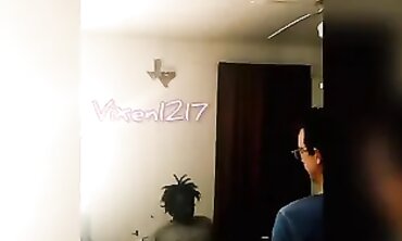 Vixen1217 Gets Spitroasted by Husband and a Black Stud