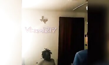 Vixen1217 Gets Spitroasted by Husband and a Black Stud