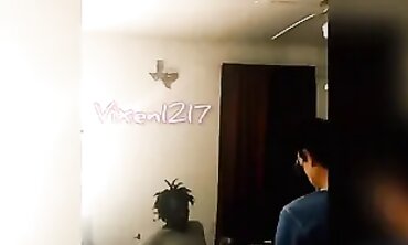 Vixen1217 Gets Spitroasted by Husband and a Black Stud