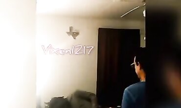Vixen1217 Gets Spitroasted by Husband and a Black Stud
