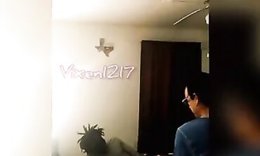 Vixen1217 Gets Spitroasted by Husband and a Black Stud