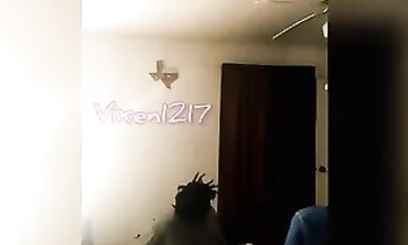 Vixen1217 Gets Spitroasted by Husband and a Black Stud