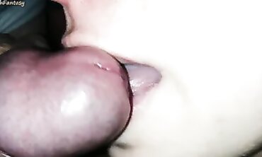 Close-Up Amateur Blowjob With Slow Fellatio And Cumshot