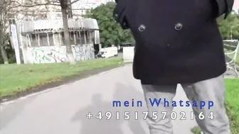Blonde Deutsche Blondine wird auf der Strasse anal vergnügt