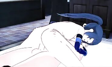 Genshin Impact Cosplay: Mona Rides Aether Rough with Creampie