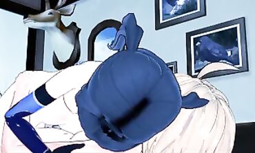Genshin Impact Cosplay: Mona Rides Aether Rough with Creampie
