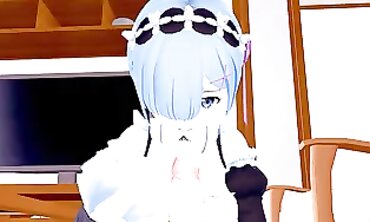 POV Anime Thicc Babe Gets Handjob and Creampie